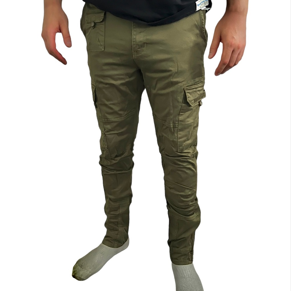 Land drop cargo pants olive